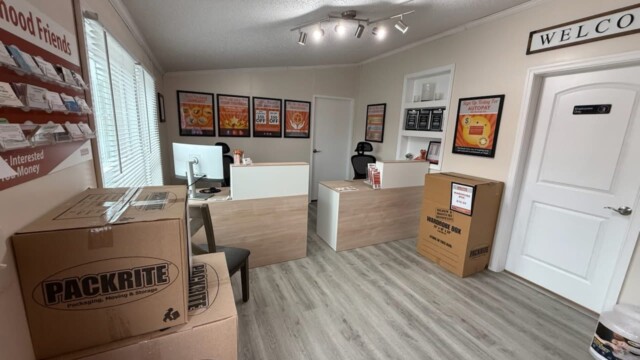 Moving supplies for sale and office with on-site customer service